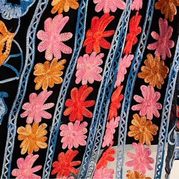 Anthropologie Eva Franco Embroidered Lined Mini Dress (see measurements) - Picture 8 of 12